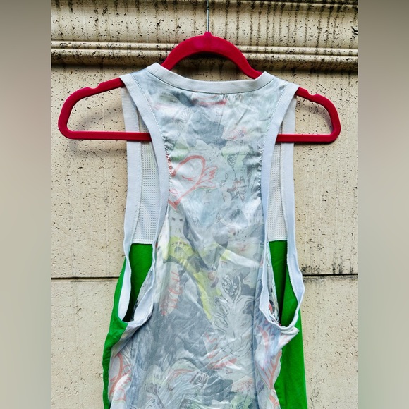 adidas x Topshop ✨Venice✨ green graffiti tank top✨ Size Medium ✨ Rare✨ Collector - Picture 14 of 14
